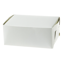 Klassisk kageæske 180x130x80 mm Hvid (500-pak)