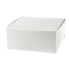 Klassisk kageæske 220x220x100 mm Hvid (200-pak)