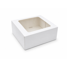 Quick Cake Box 207x192x90 mm vindue – Hvid (15-pak)