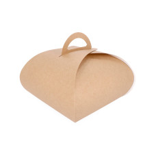 Kageæske Tulip 250x250x190 mm Brun (25-pak)