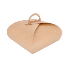 Kageæske Tulip 300x300x190 mm Brun (25-pak)