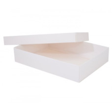 Sober æske og låg 159x112x32 mm hvid (100-pak)