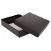 Sober æske og låg 220x160x32 mm sort (100-pak)