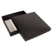Prøve: Sober æske og låg 125x125x32 mm sort 