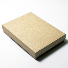 Sober æske og låg 220x160x32 mm brun natur (100-pak)