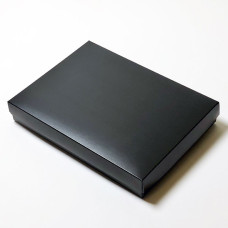 Sober æske og låg 220x160x32 mm sort (100-pak)