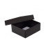 Sober æske og låg 78x82x25 mm sort (100-pack)