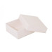 Sober æske og låg 78x82x25 mm hvid (100-pak)