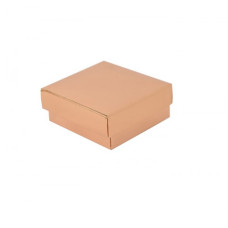 Sober æske og låg 78x82x32 mm guld (100-pak)