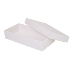 Sober æske og låg 159x78x25 mm hvid (100-pak)
