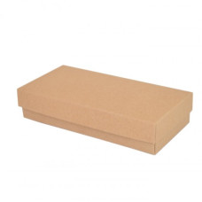 Sober æske og låg 159x78x32 mm brun natur (100-pak)