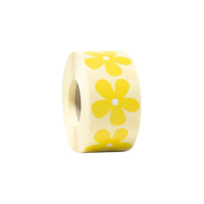 Blomster Gul 42x42 mm (1000-pak)