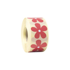 Blomster Rød 42x42 mm (1000-pak)