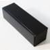 Gift box Linned præget 340x90x90mm sort 1 flaske (100-pak)