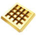 Praline indsats med ramme 160x160x19 mm brunt kraftpap (100 stk)