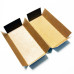 Indsæts i filer 82x78x19 mm naturlig brun karton (100-pak)