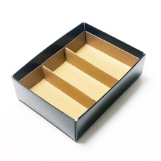 Indsæts i filer 112x82x19 mm naturlig brun karton (100-pak)