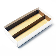 Indsæts i filer 159x78x19 mm naturlig brun karton (100-pak)