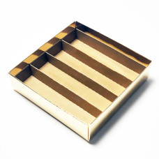 Indsæts i filer 125x125x19 mm naturlig brun karton (100-pak)