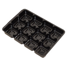 Praliné-indsats 159x112x20 mm 12 pr sort (100-pak)
