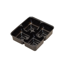 Praliné-indsats 78x82x20 mm 4 pr sort (100-pak)