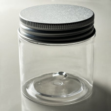 Plastdåse med alu låg Ø70x70mm 200ml, 6-pak