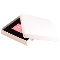 Gavekortæske Sober 125x125x25 mm hvid (100-pak)