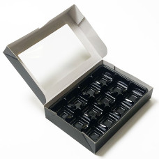 QuickBox 159x112x30 mm sort (250-pak) 