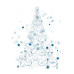 Julekalender juletræ  365x260x35 mm (25-pakke)