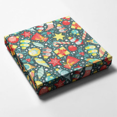Æsker og  låg Jul 4 125x125x25 mm (100-pak) 