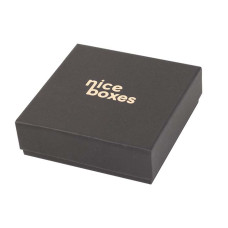 Æsker med låg Brilliance 80x80x23 mm sort