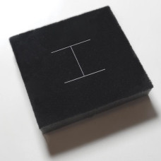 Indlægssmykker 78x82x15 mm sort (100-pak)