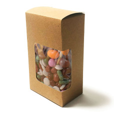 Prøve: Kasse med vindue 60x40x105 mm brun natur 