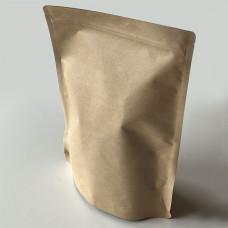 Standup Zip-pose brun natur 130x70x225 mm 50-pak