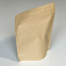 Standup Zip-pose brun natur 250x130x340 mm 50-pak